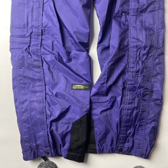 VTG Gore-Tex Bibs snowpants chlorophylle CANADA MADE Men Sz S 90s Purple Retro - Picture 13 of 16